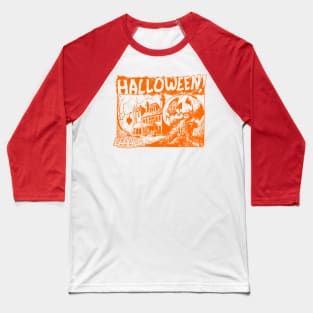 Retro Vintage "Halloween" Spooky Season Trick or Treat Baseball T-Shirt